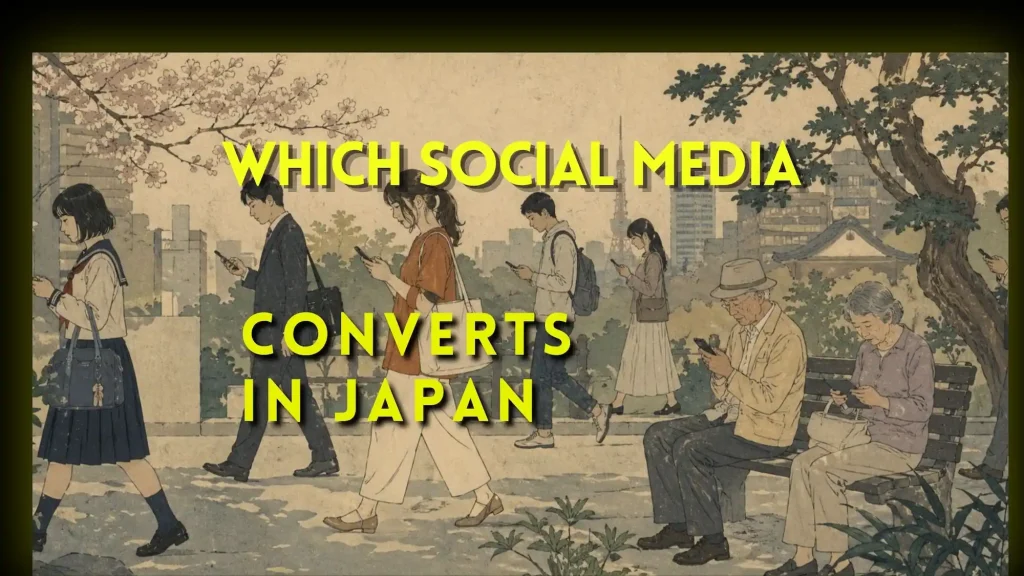 Japanese people consuming social media daily. What social media Japanese consumers use to make buying decisions.